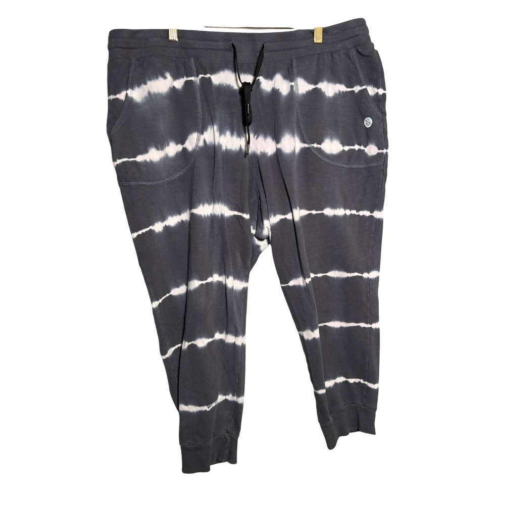 Torrid Plus Size 2 18/20 Tie Dye Jogger Sweatpants Charcoal Fleece Lounge Pants